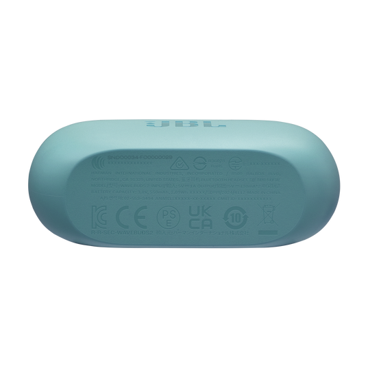 JBL Vibe Buds 2 - Blue - True Wireless Noise Cancelling Earbuds - Bottom